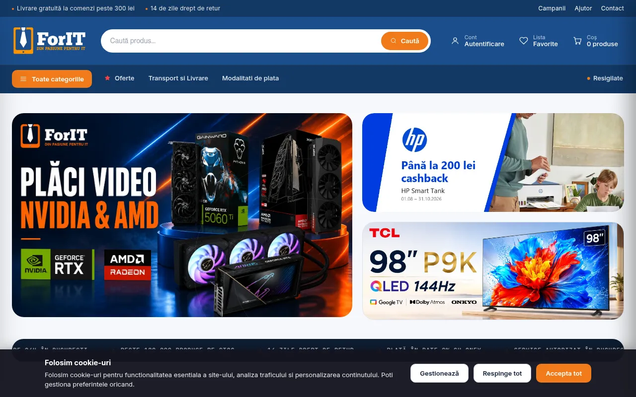 Screenshot of forit.ro