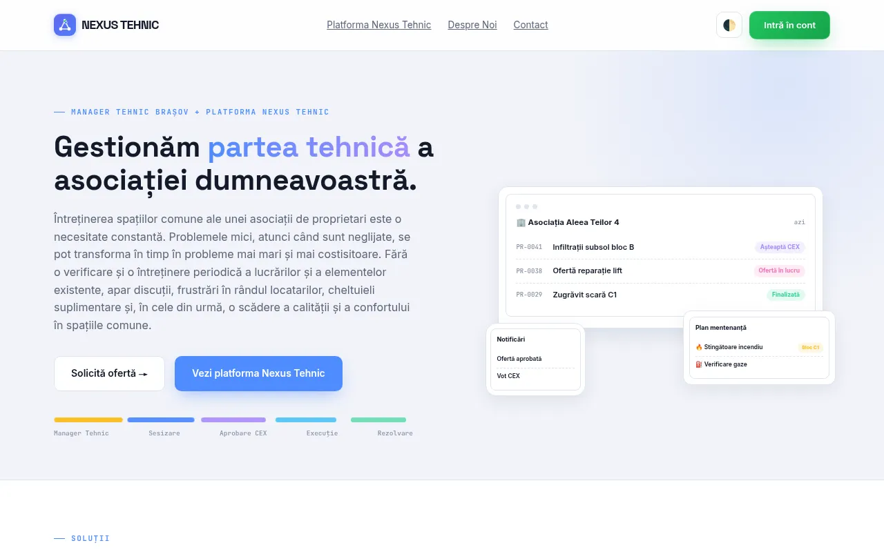 Screenshot of nexustehnic.ro