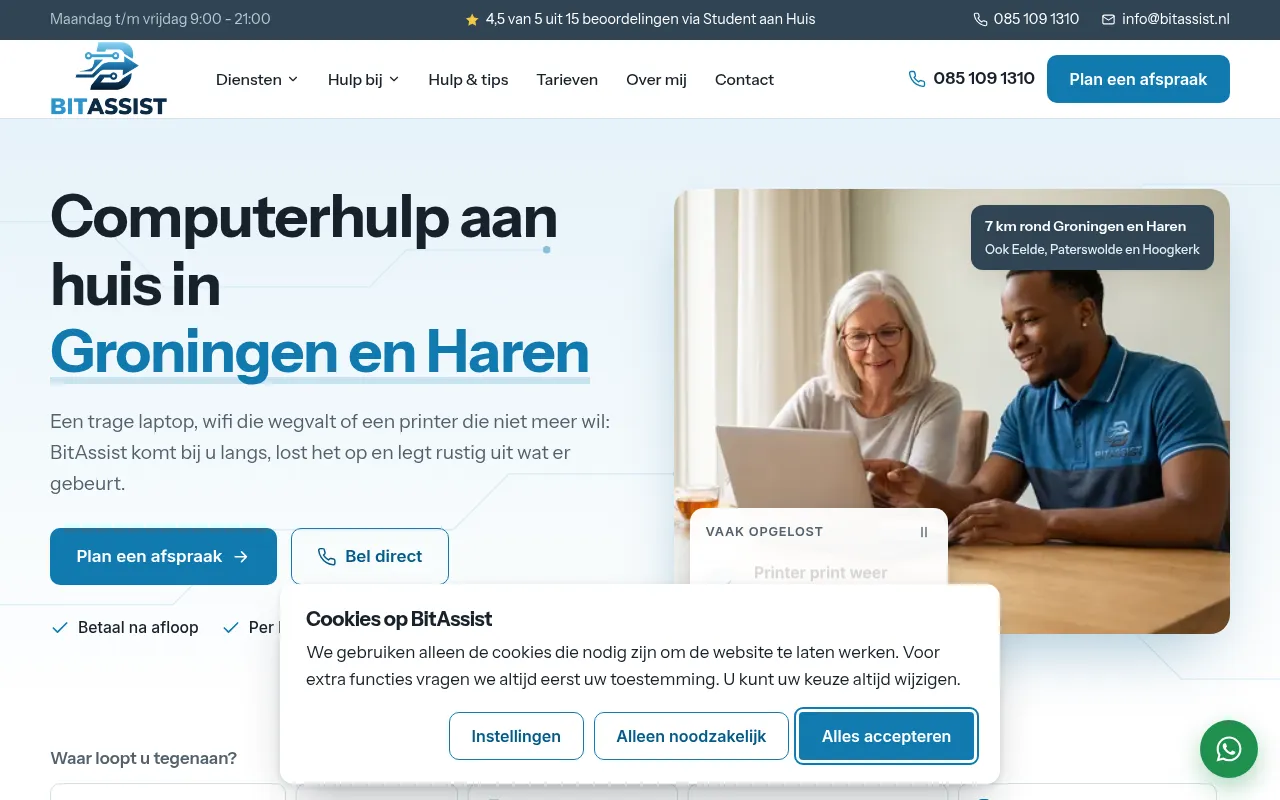 Screenshot of bitassist.nl