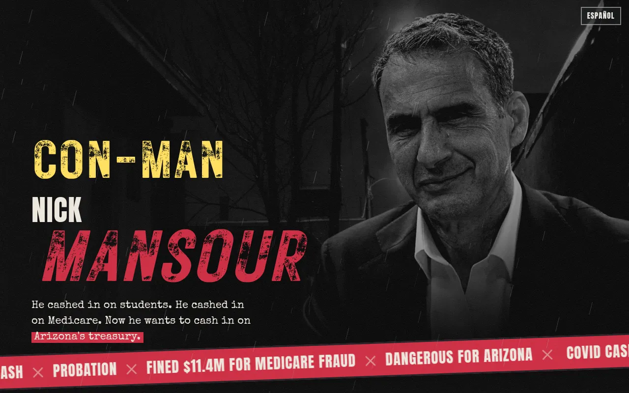 Screenshot of conmanmansour.com
