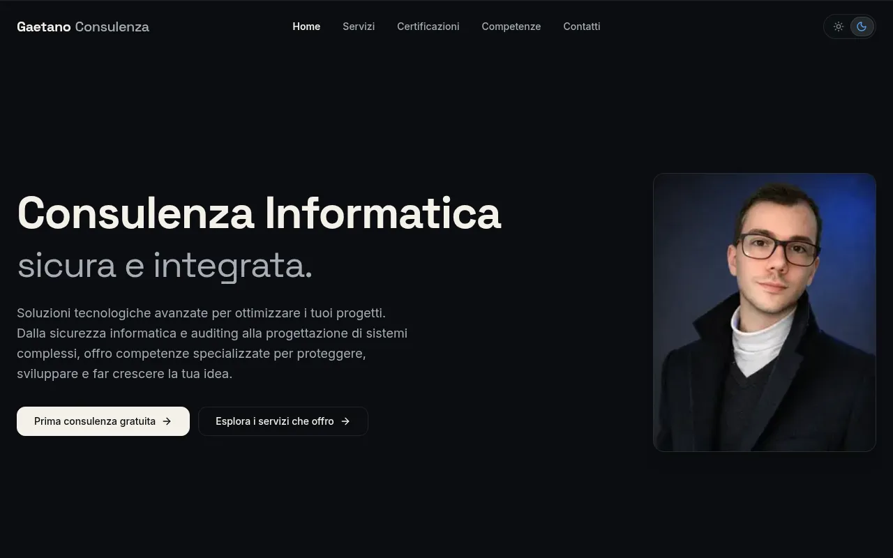 Screenshot of gaetanoconsulenza.it