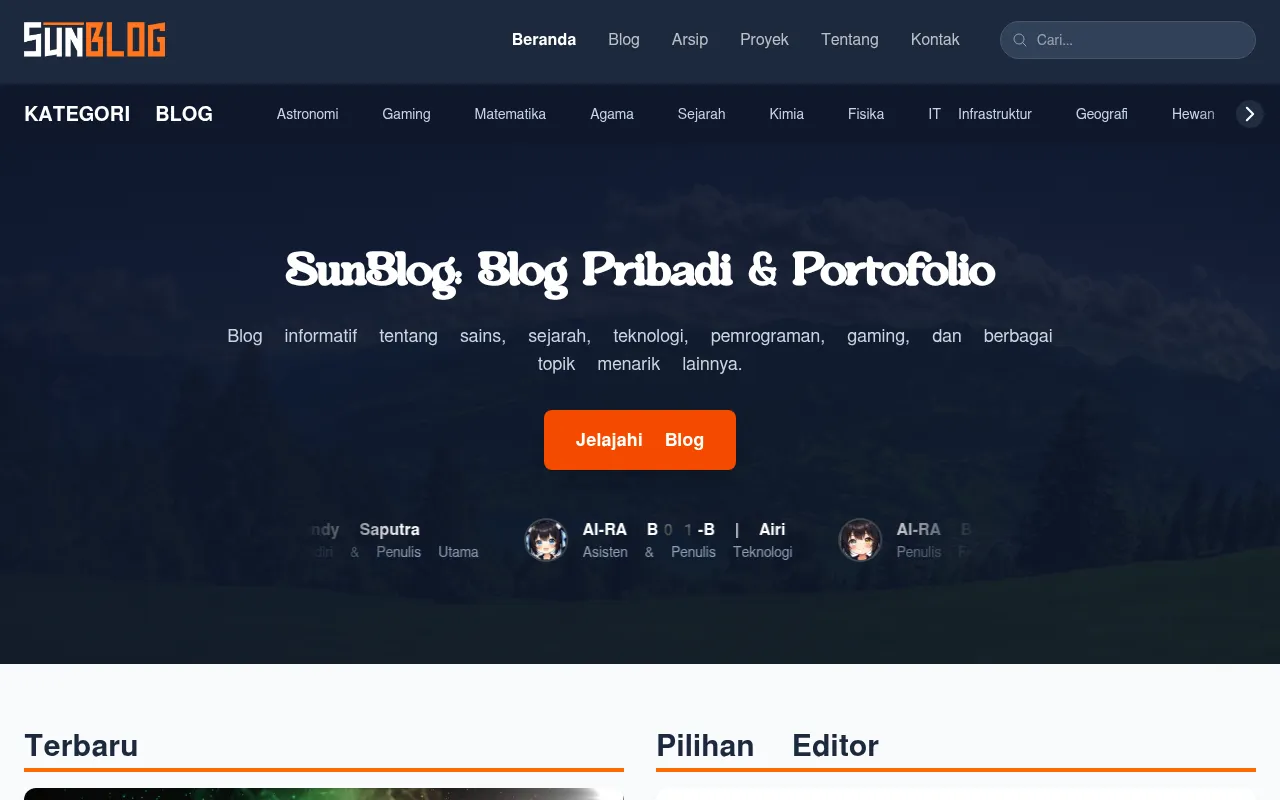 Screenshot of sunblog.my.id