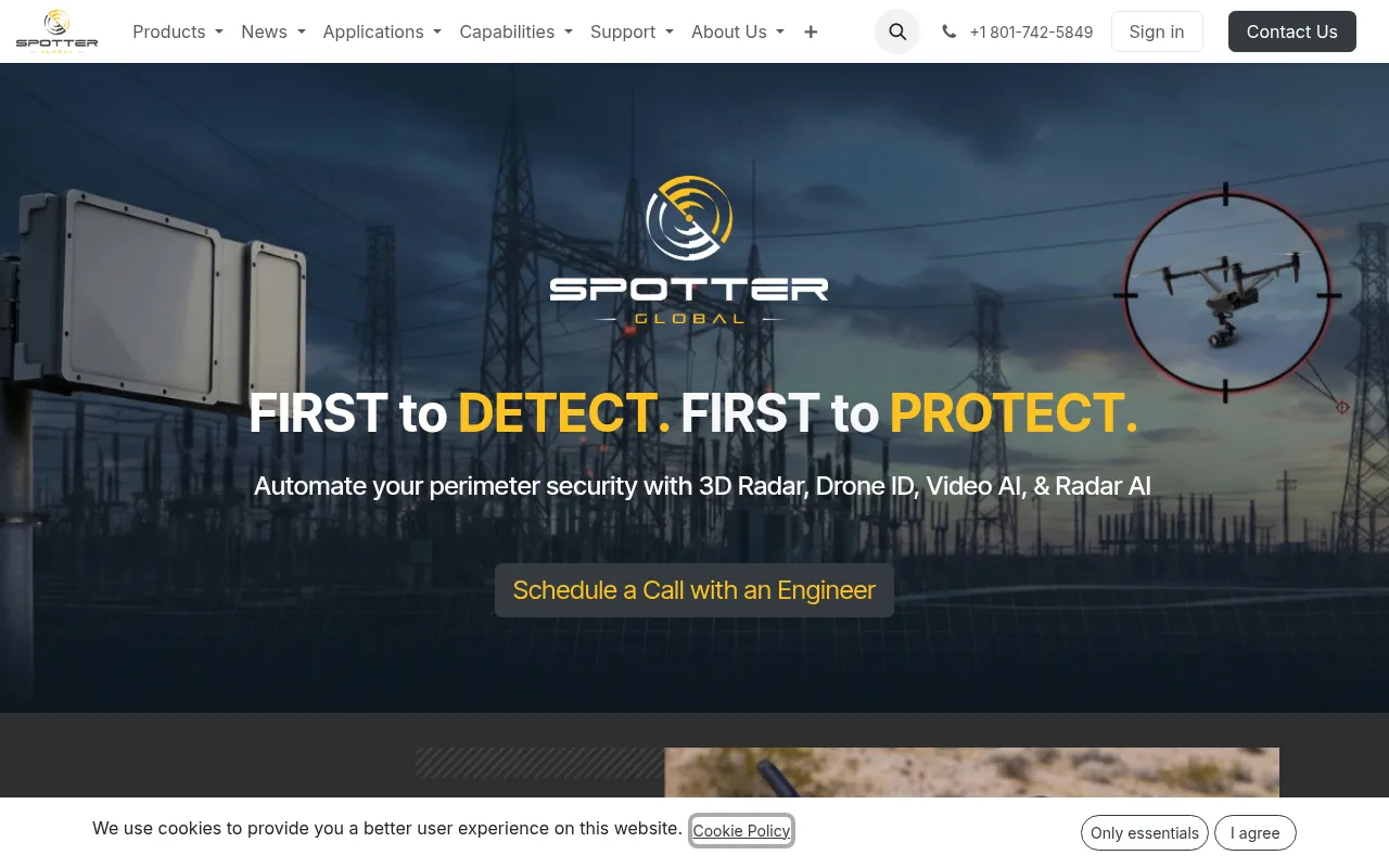 Screenshot of spotterglobal.com