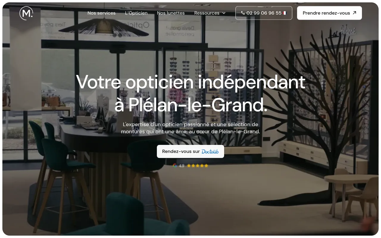 Screenshot of martinopticiens35.fr