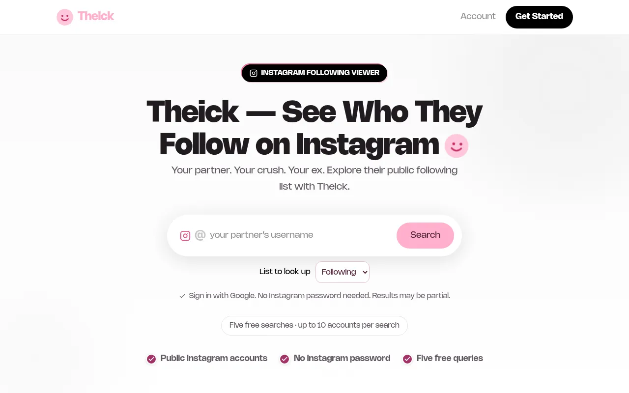 Screenshot of theick.art