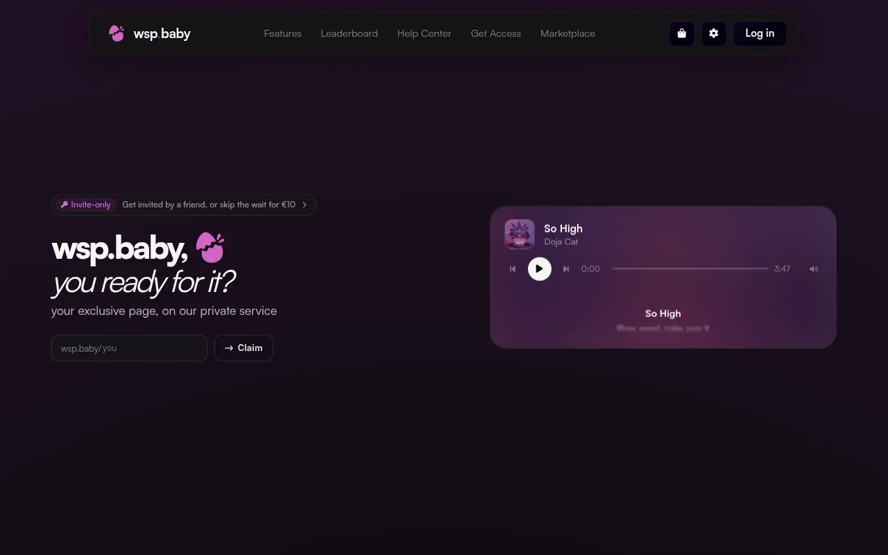 Screenshot of wsp.baby