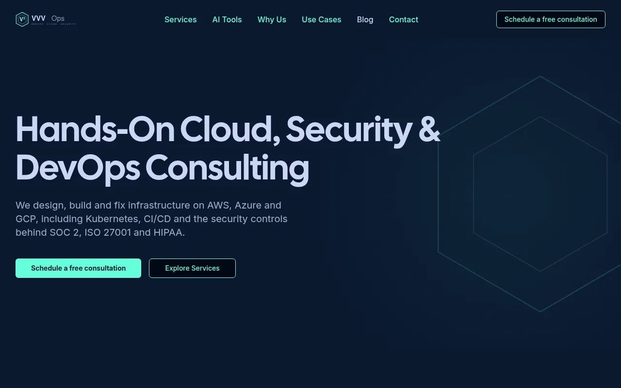 Screenshot of vvvops.dev