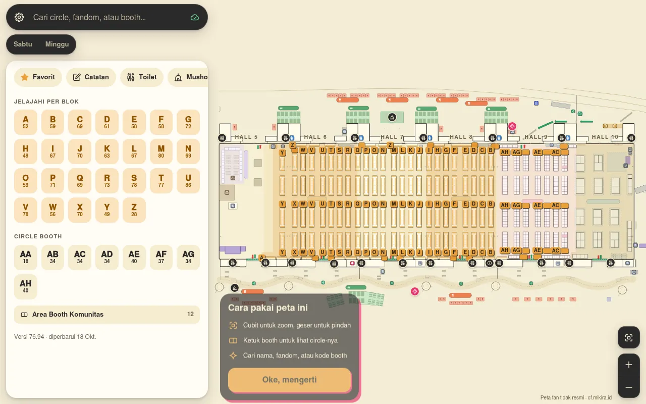 Screenshot of cf.mikira.id
