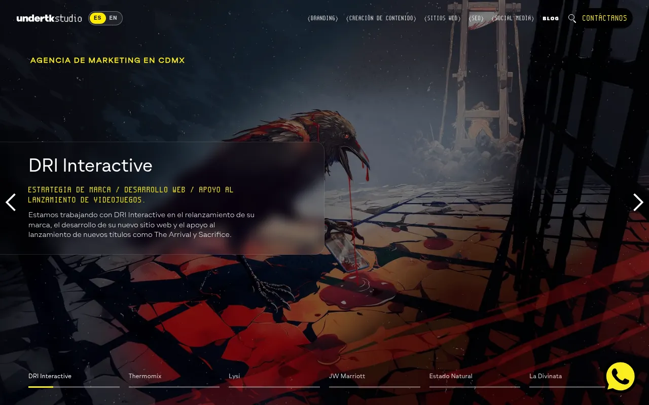 Screenshot of undertk.studio