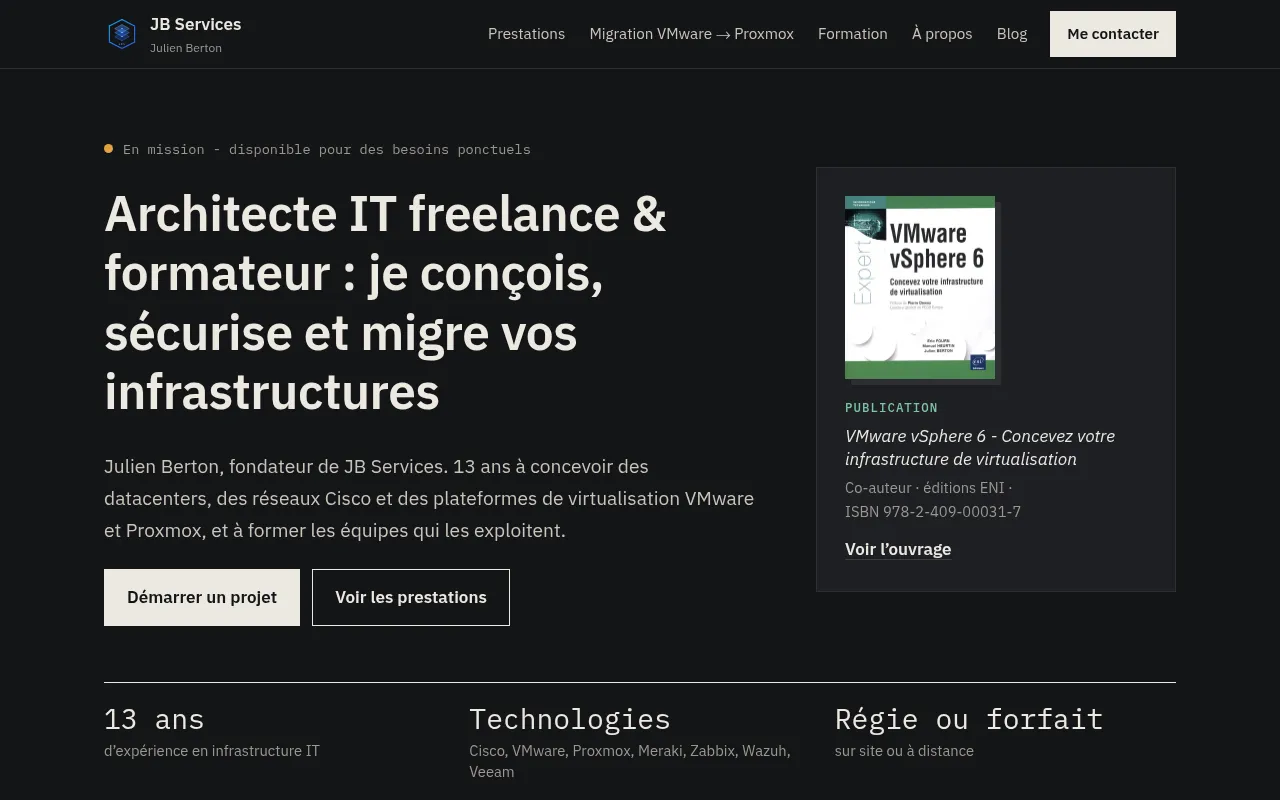 Screenshot of jbserv.fr