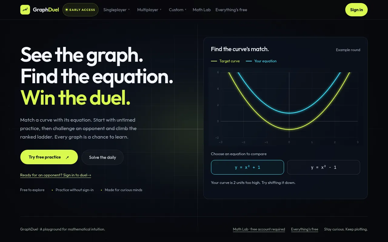 Screenshot of graphduel.com