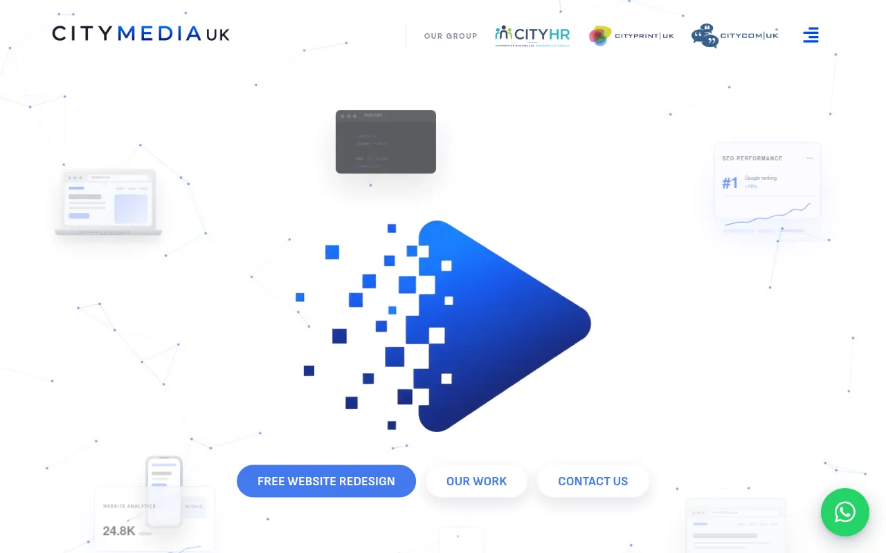 Screenshot of citymediauk.com