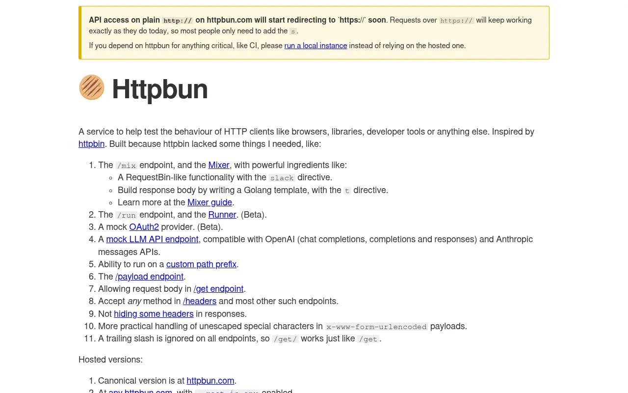 Screenshot of httpbun.com