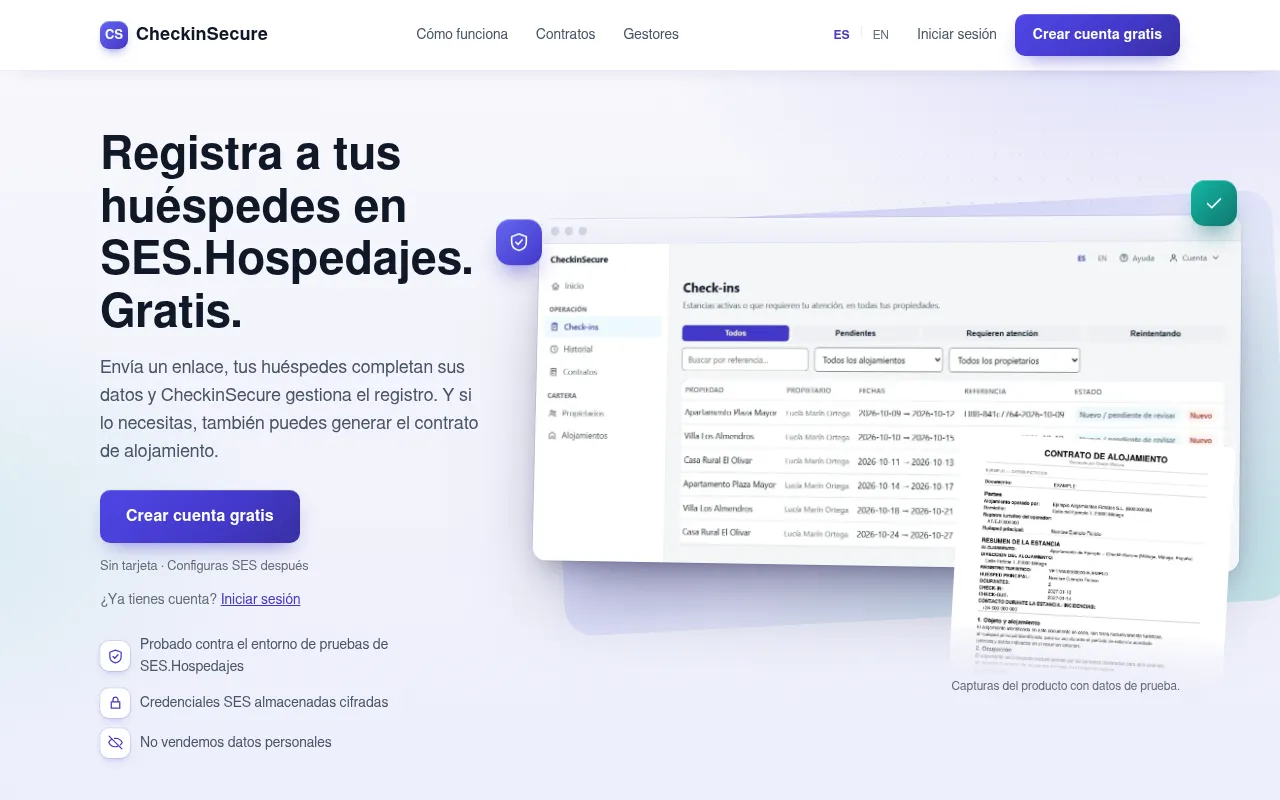 Screenshot of checkinsecure.com