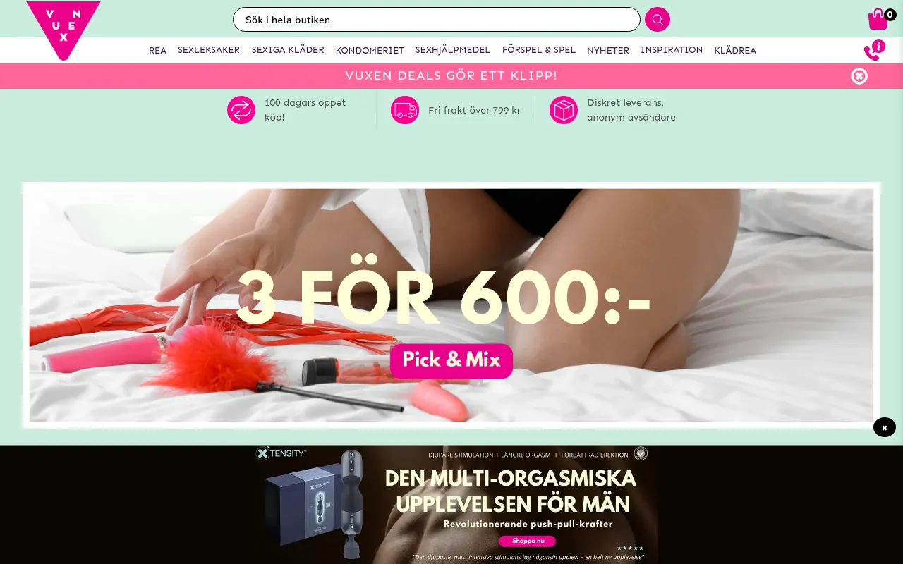 Screenshot of vuxen.se