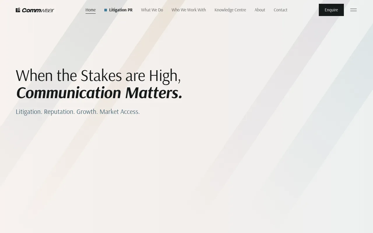 Screenshot of commwiser.com