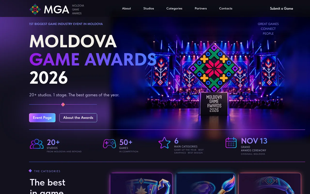 Screenshot of mga.md