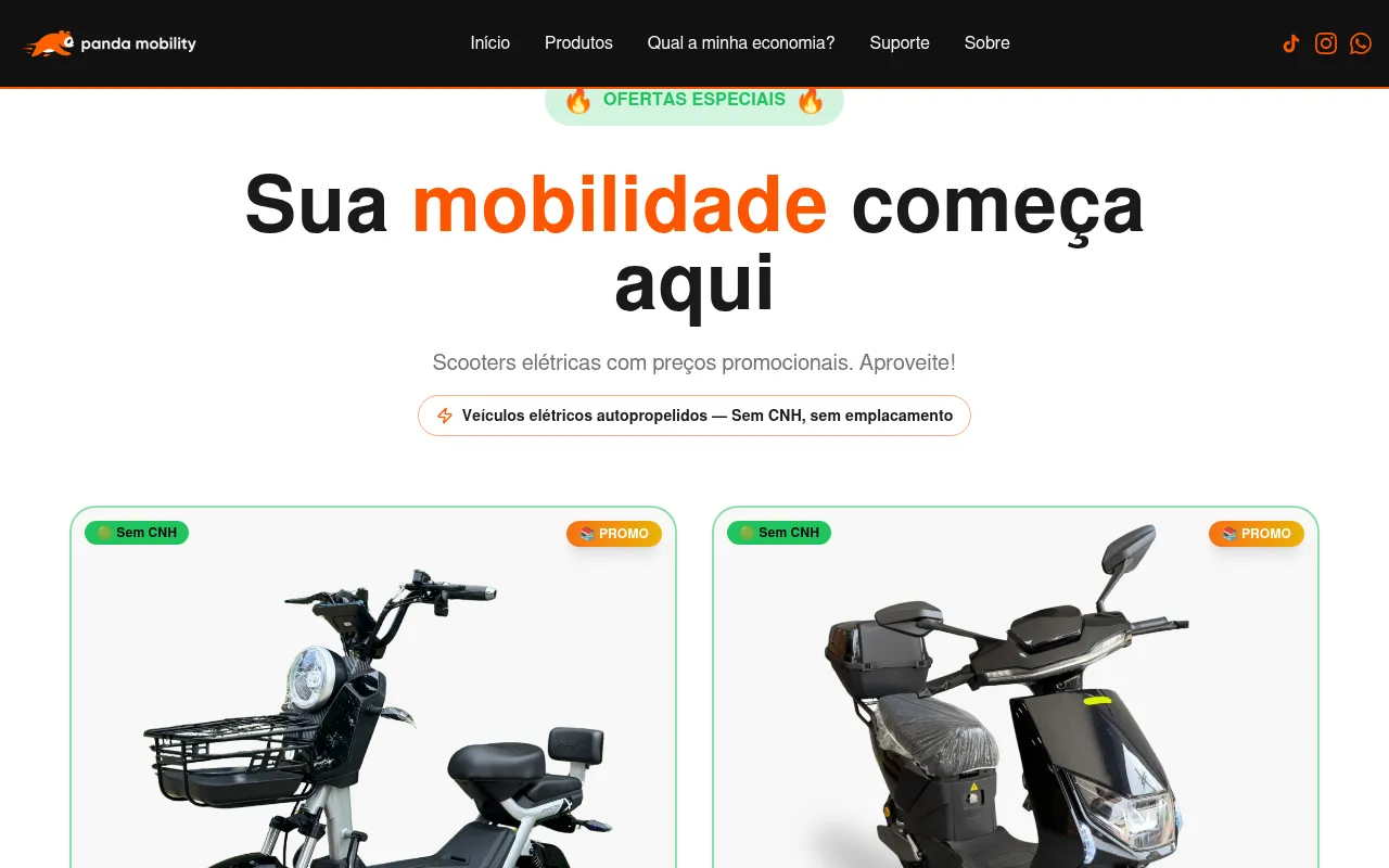 Screenshot of mobilitypanda.com.br