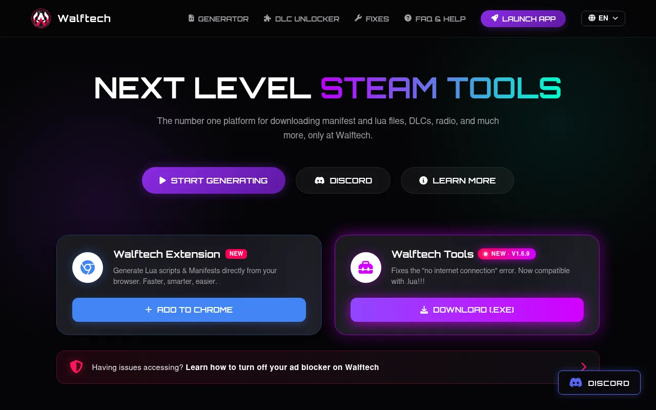 Screenshot of walftech.com
