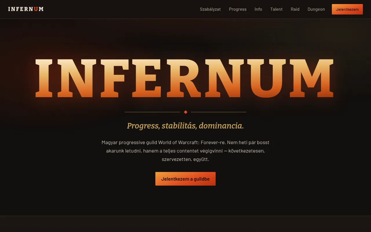 Screenshot of infernum.pro