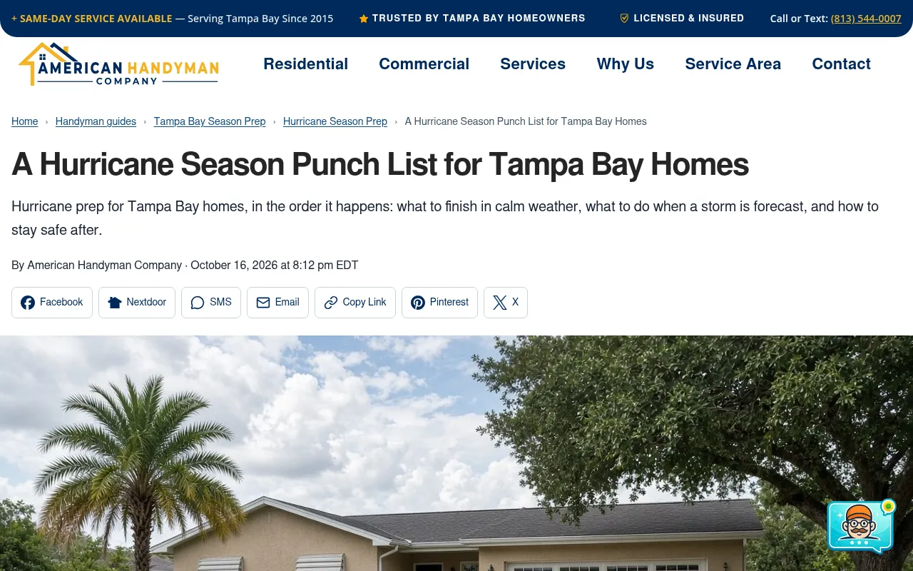 Screenshot of americanhandymancompany.com