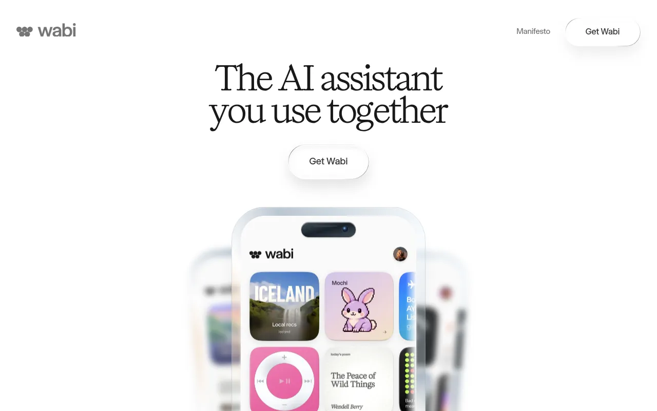 Screenshot of wabi.ai