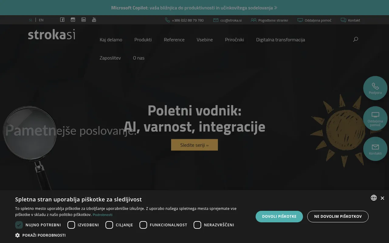 Screenshot of stroka.si