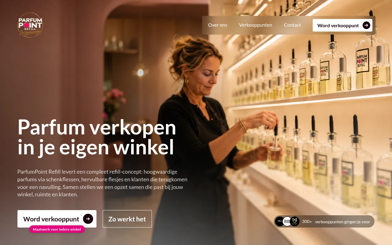 Screenshot of parfumpointrefill.nl