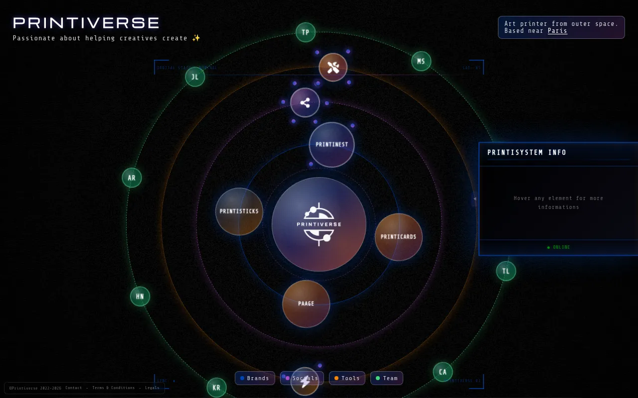 Screenshot of printiverse.fr