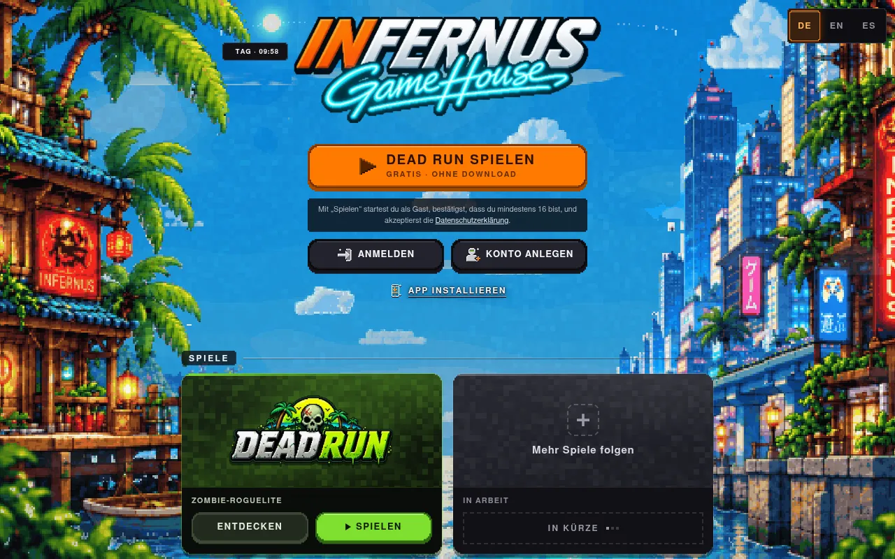Screenshot of infernus.de
