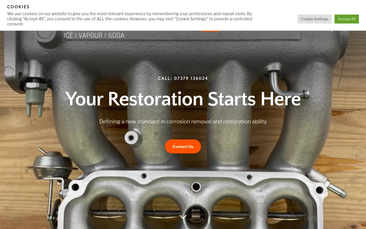 Screenshot of precisionblasting.co.uk