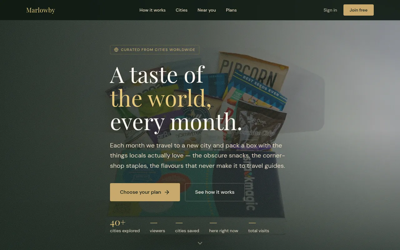 Screenshot of marlowby.net