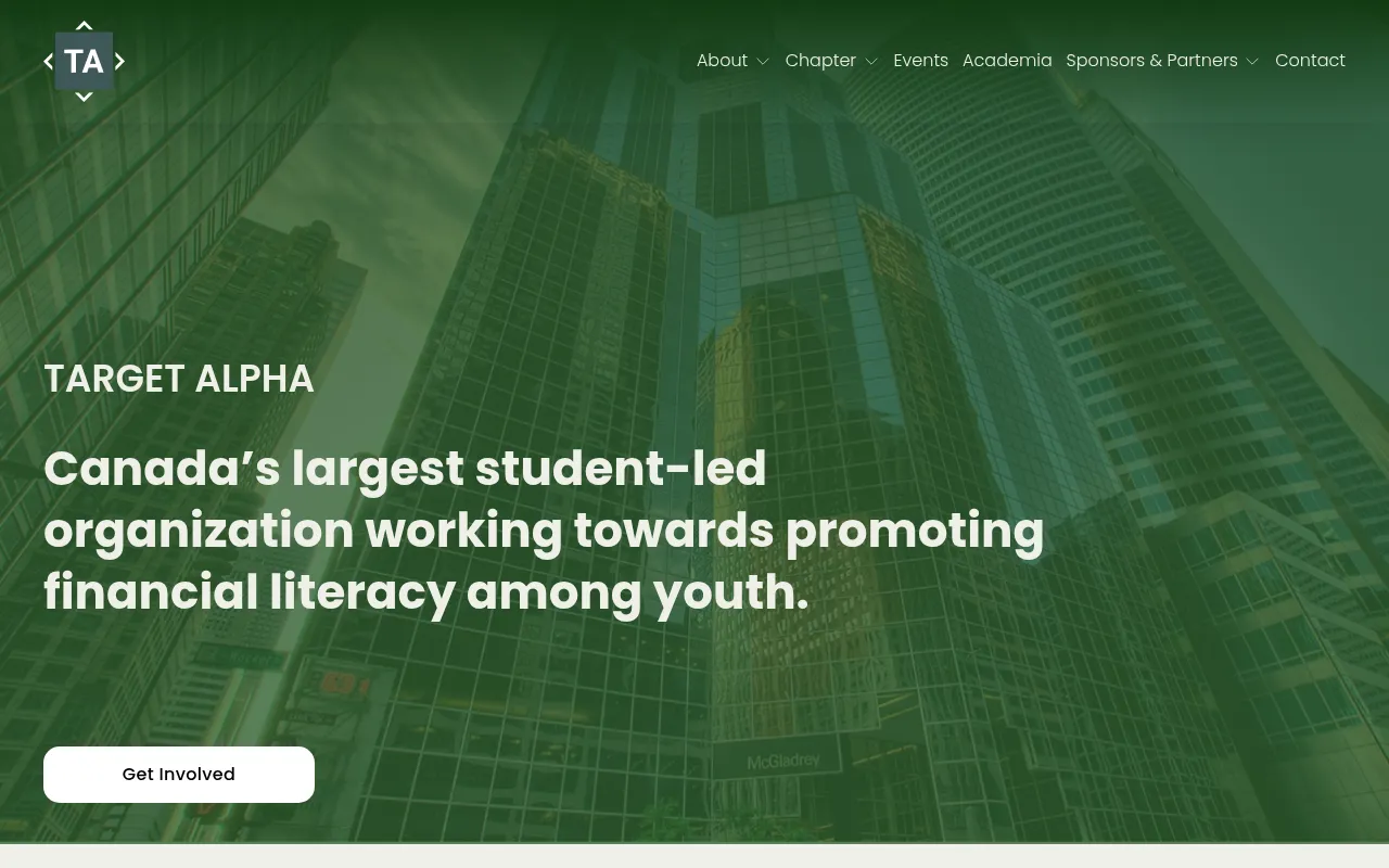 Screenshot of targetalpha.ca