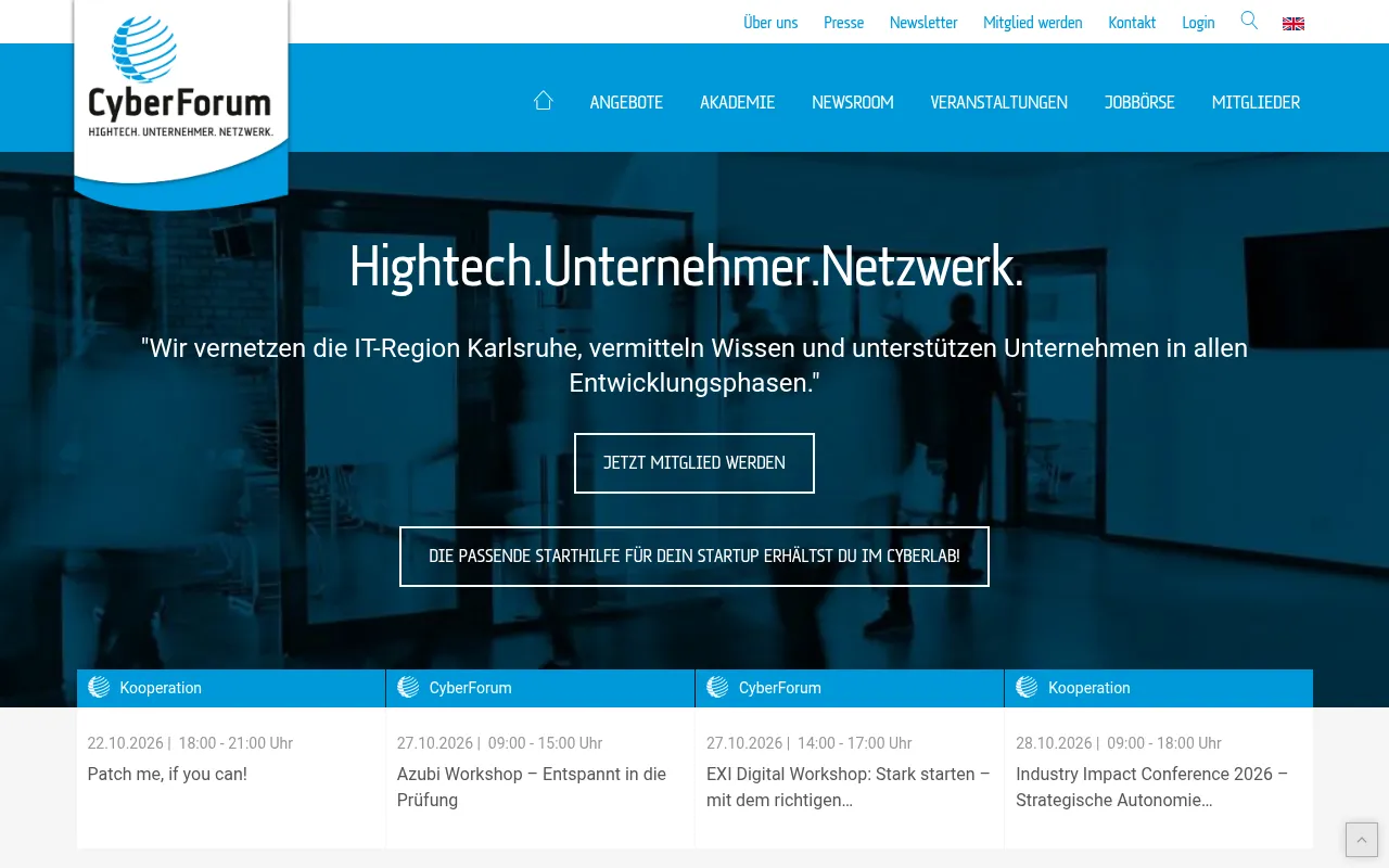 Screenshot of cyberforum.de