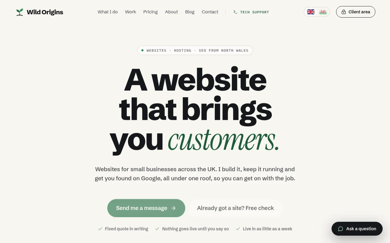 Screenshot of wildorigins.uk