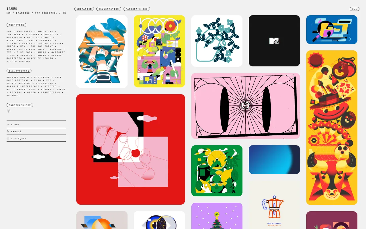 Screenshot of studioianus.com