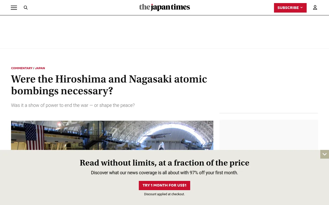 Screenshot of japantimes.co.jp
