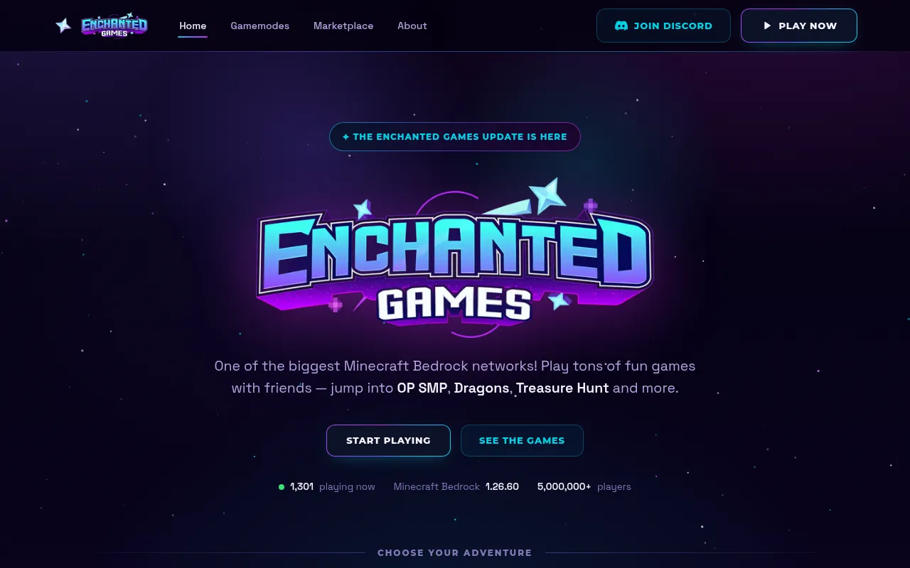 Screenshot of enchanted.gg