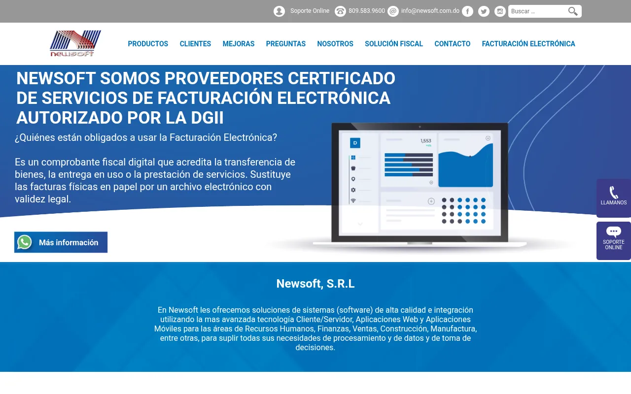 Screenshot of newsoft.do