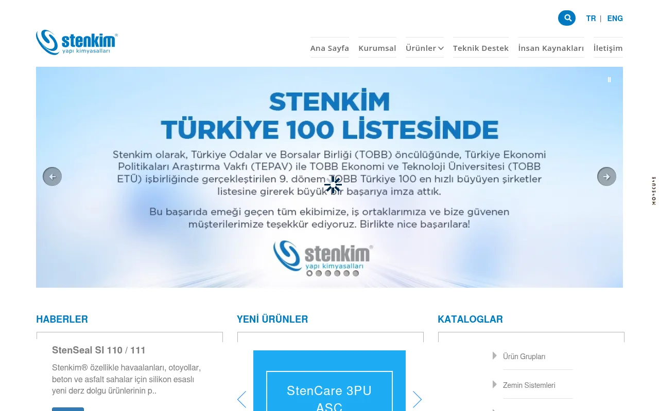 Screenshot of stenkim.com.tr