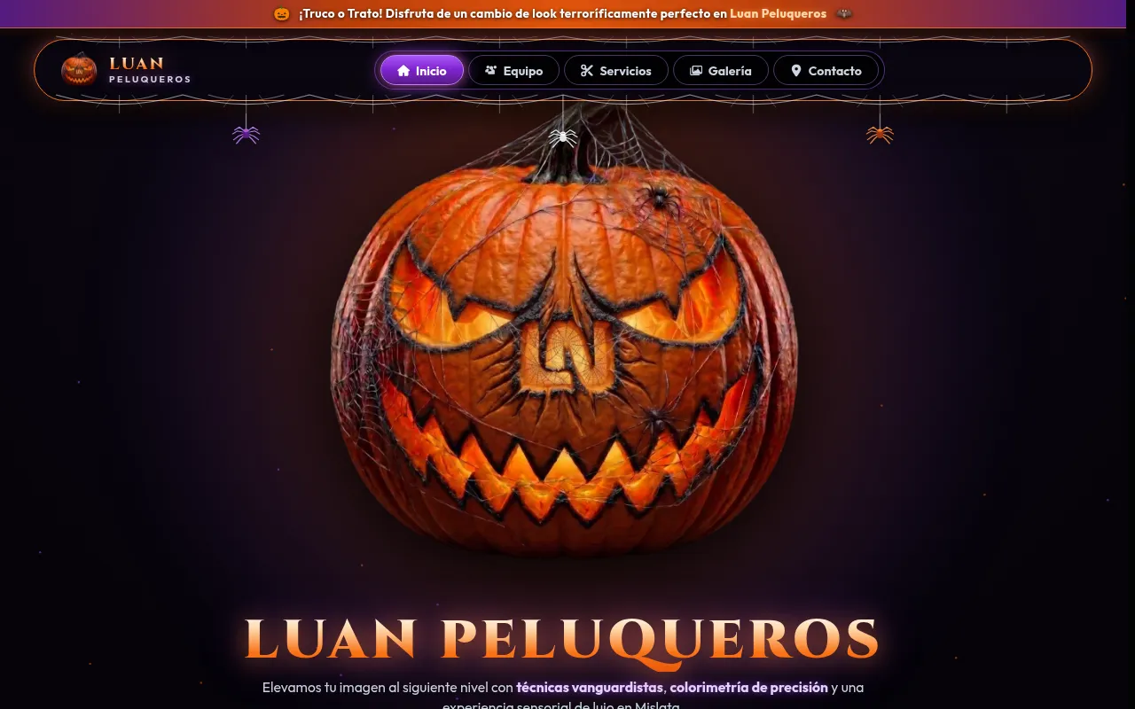 Screenshot of luanpeluqueros.es