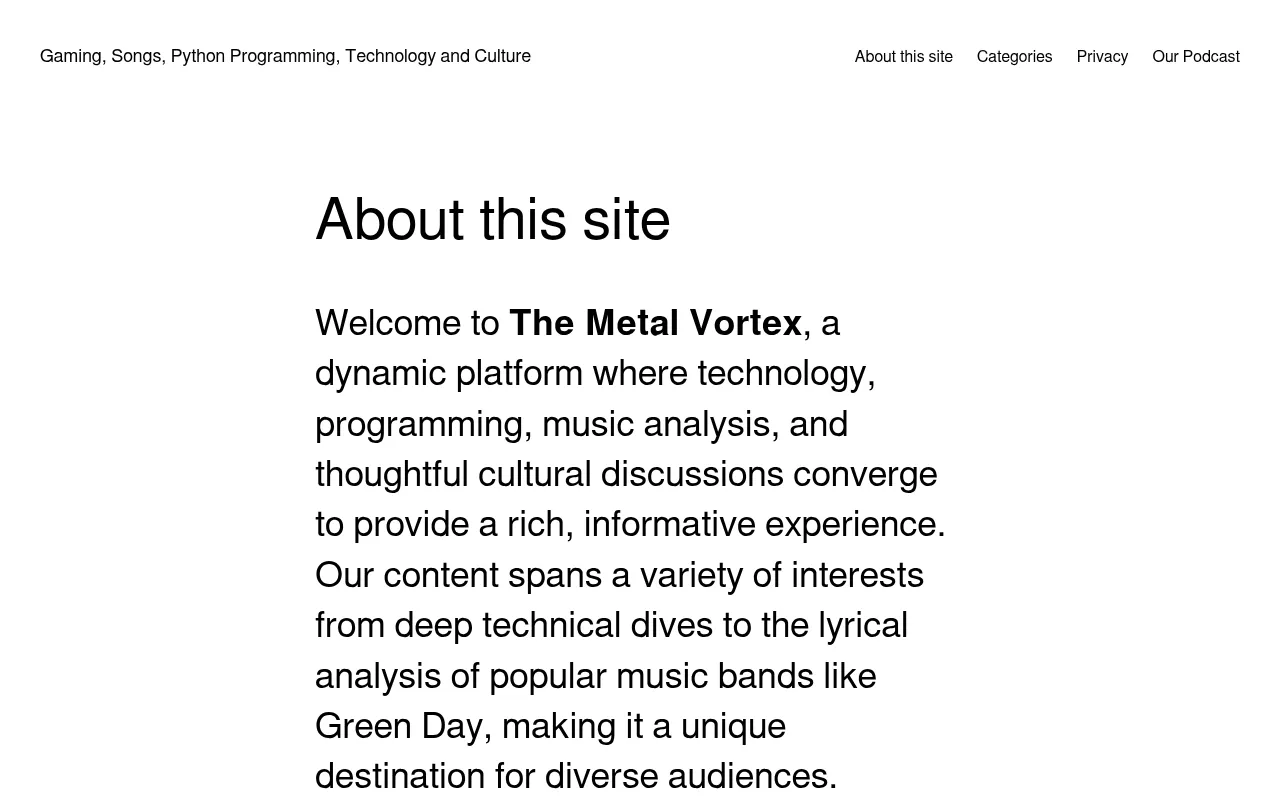 Screenshot of themetalvortex.com