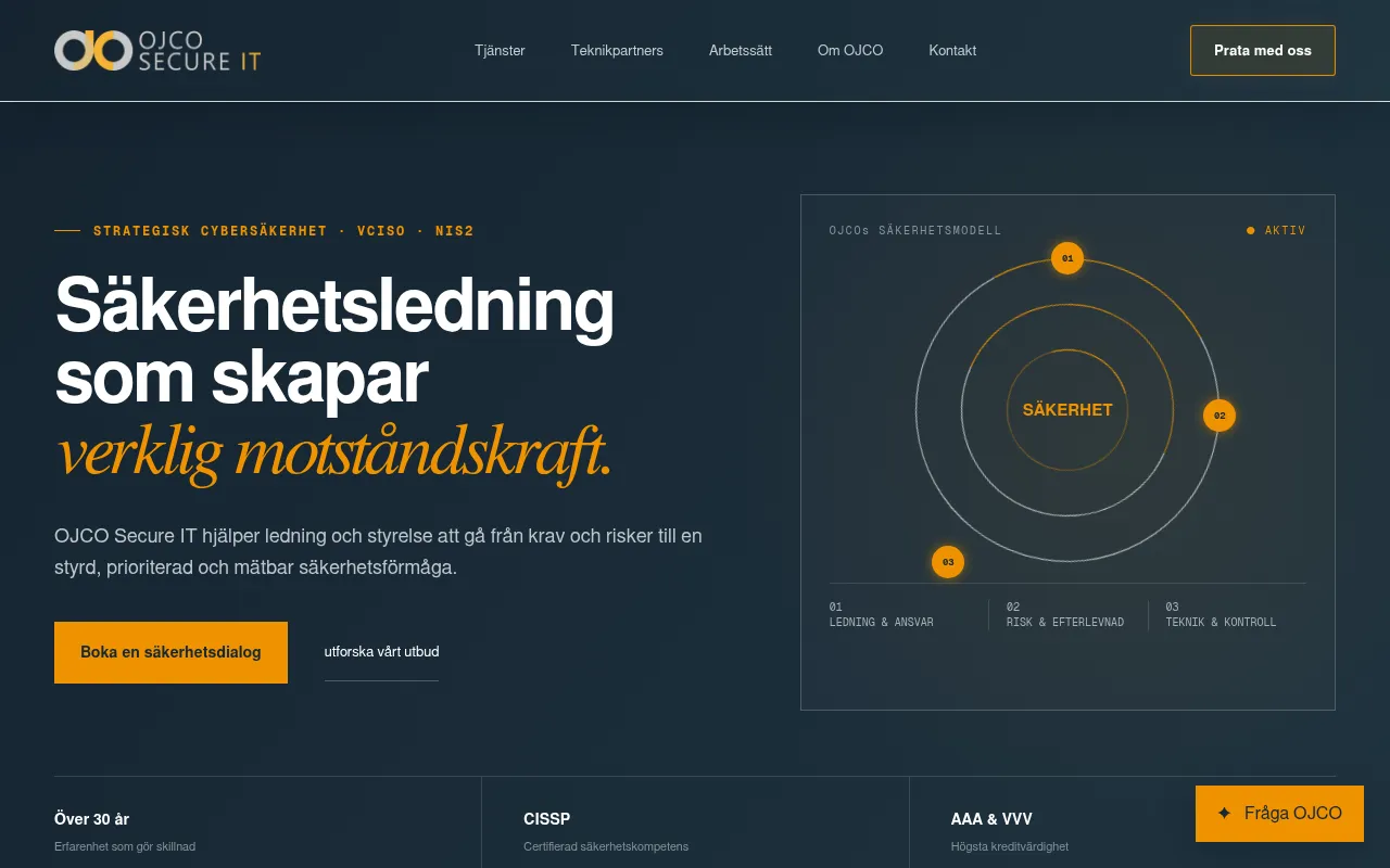 Screenshot of ojco.se