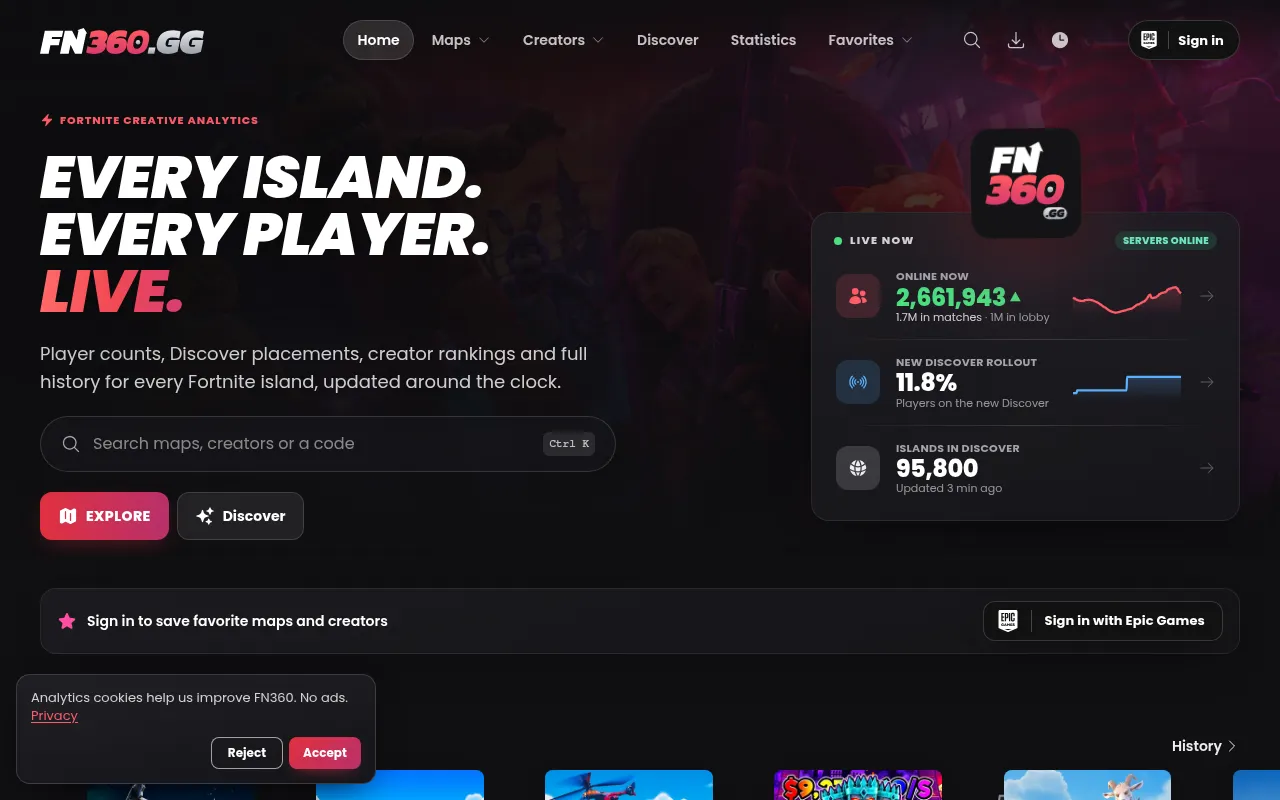 Screenshot of fn360.gg