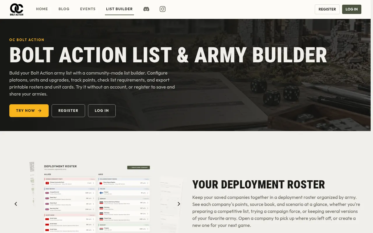 Screenshot of ocboltaction.com