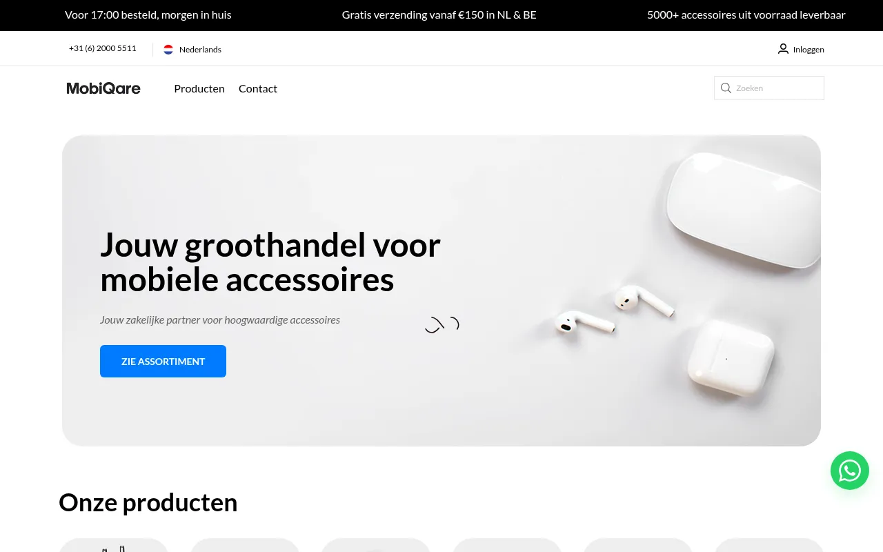 Screenshot of mobiqare.eu