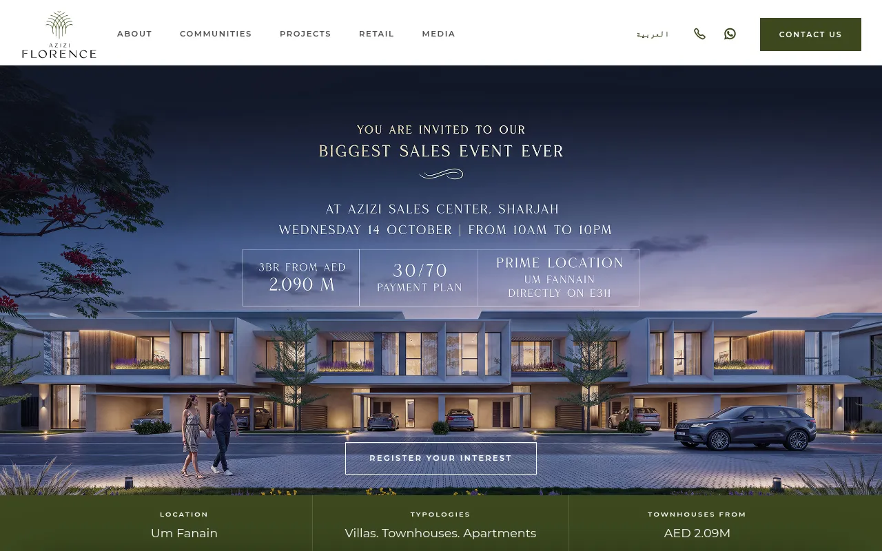 Screenshot of aziziflorence.com