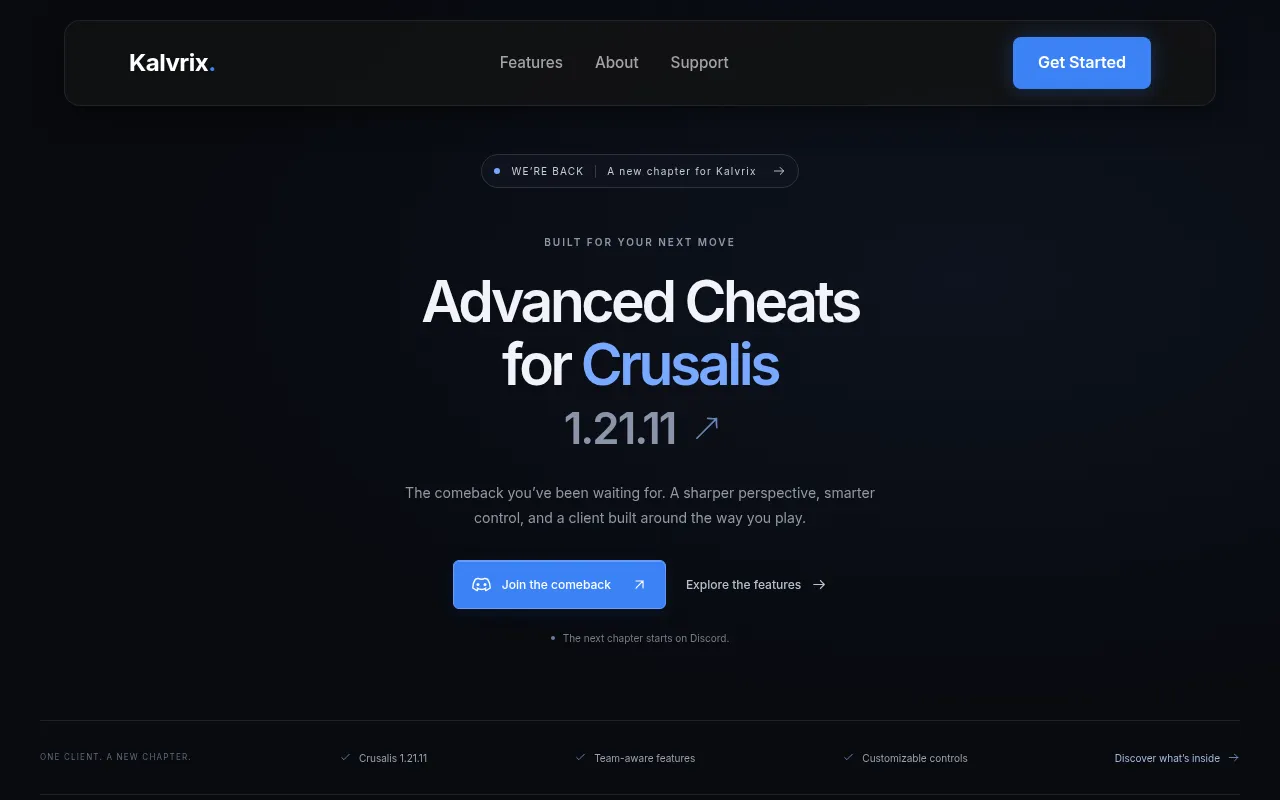 Screenshot of kalvrix.xyz