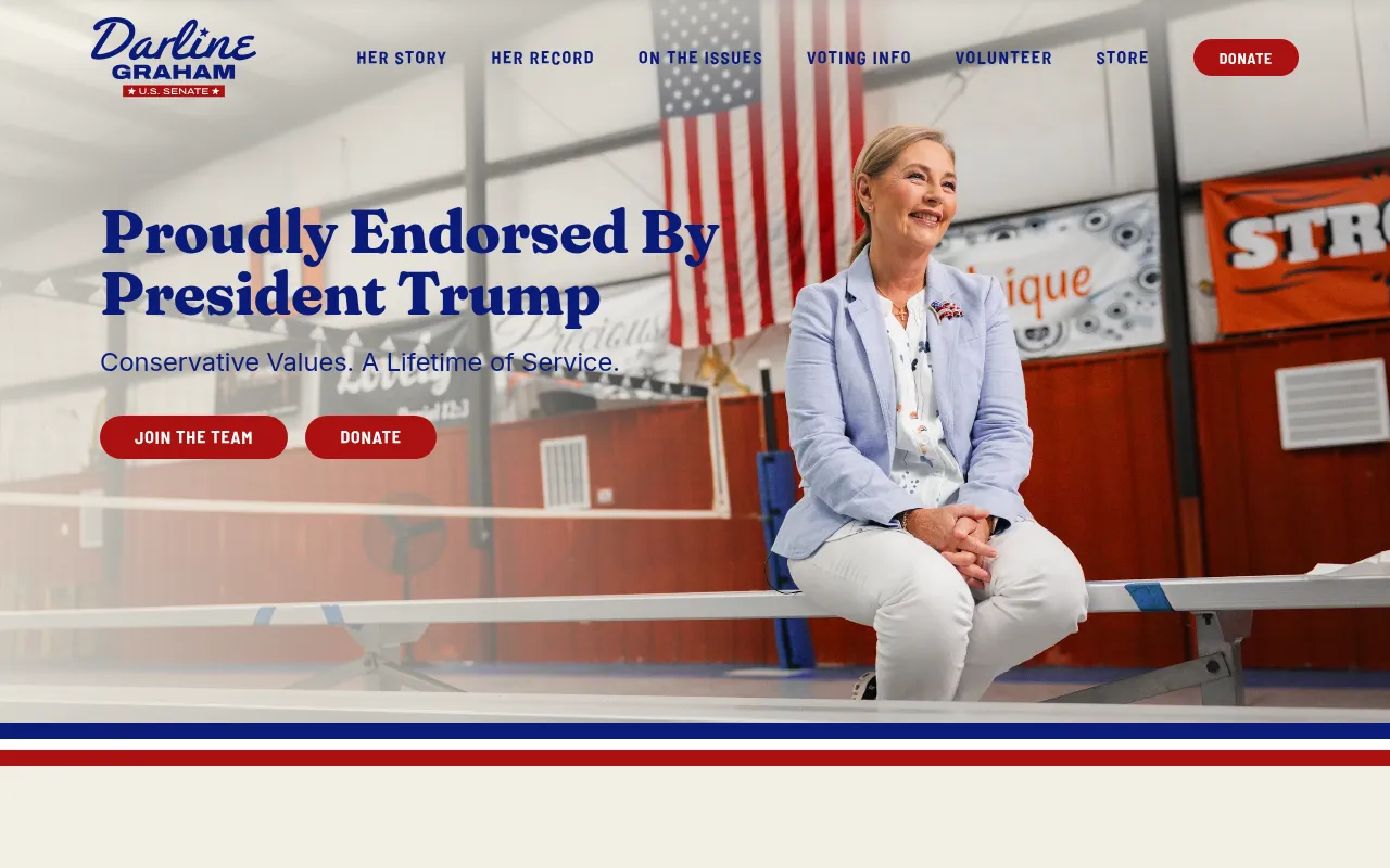 Screenshot of darlinegraham.com