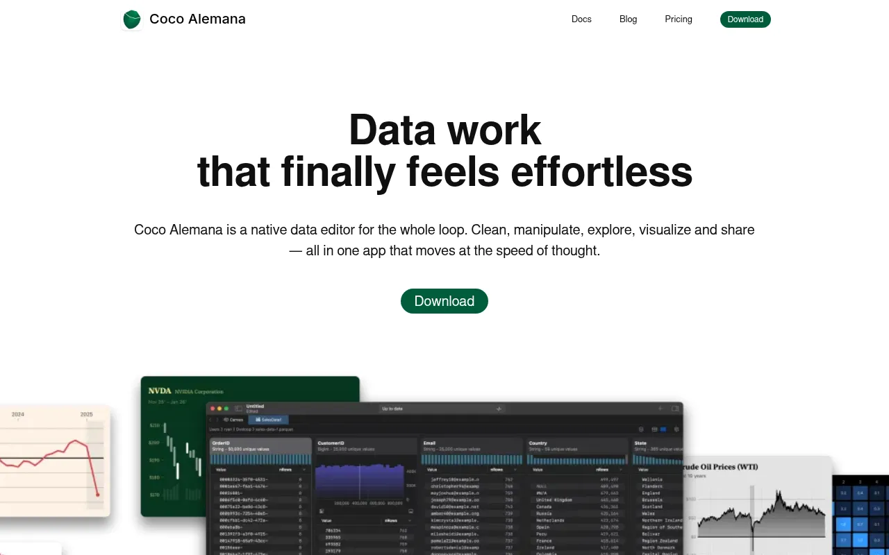 Screenshot of cocoalemana.com